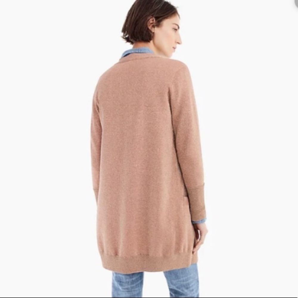 J.Crew Collection pretty rose double knit lurex cardigan - Picture 8 of 16
